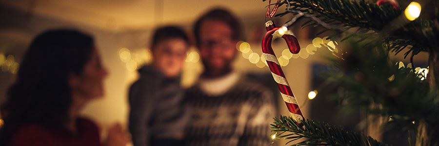 Familie zu Weihnachten