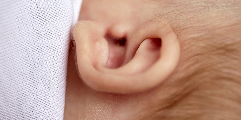 Ohrenpflege Säugling